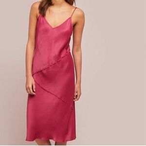Anthropologie Asymmetrical Red Dress